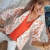 Veste 💙ADELYNE Orange🌼🌻🌷