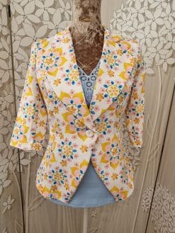 Alternative view of Veste 💙ADELYNE jaune🌞