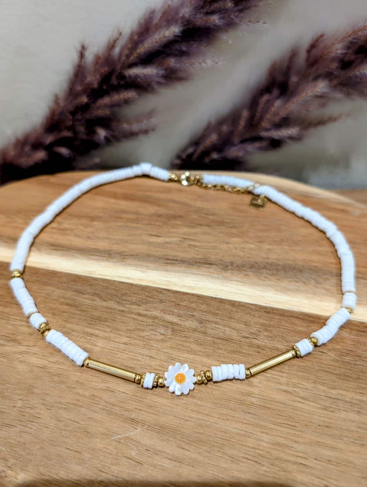 Collier🌸Pâquerettes🌸Blanc - Image 2