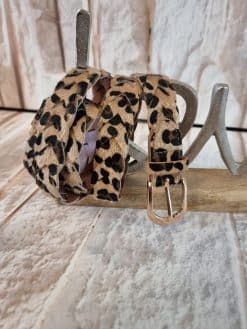 Alternative view of Ceinture léopard tressée🐆