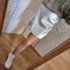 Jupe short argent💚