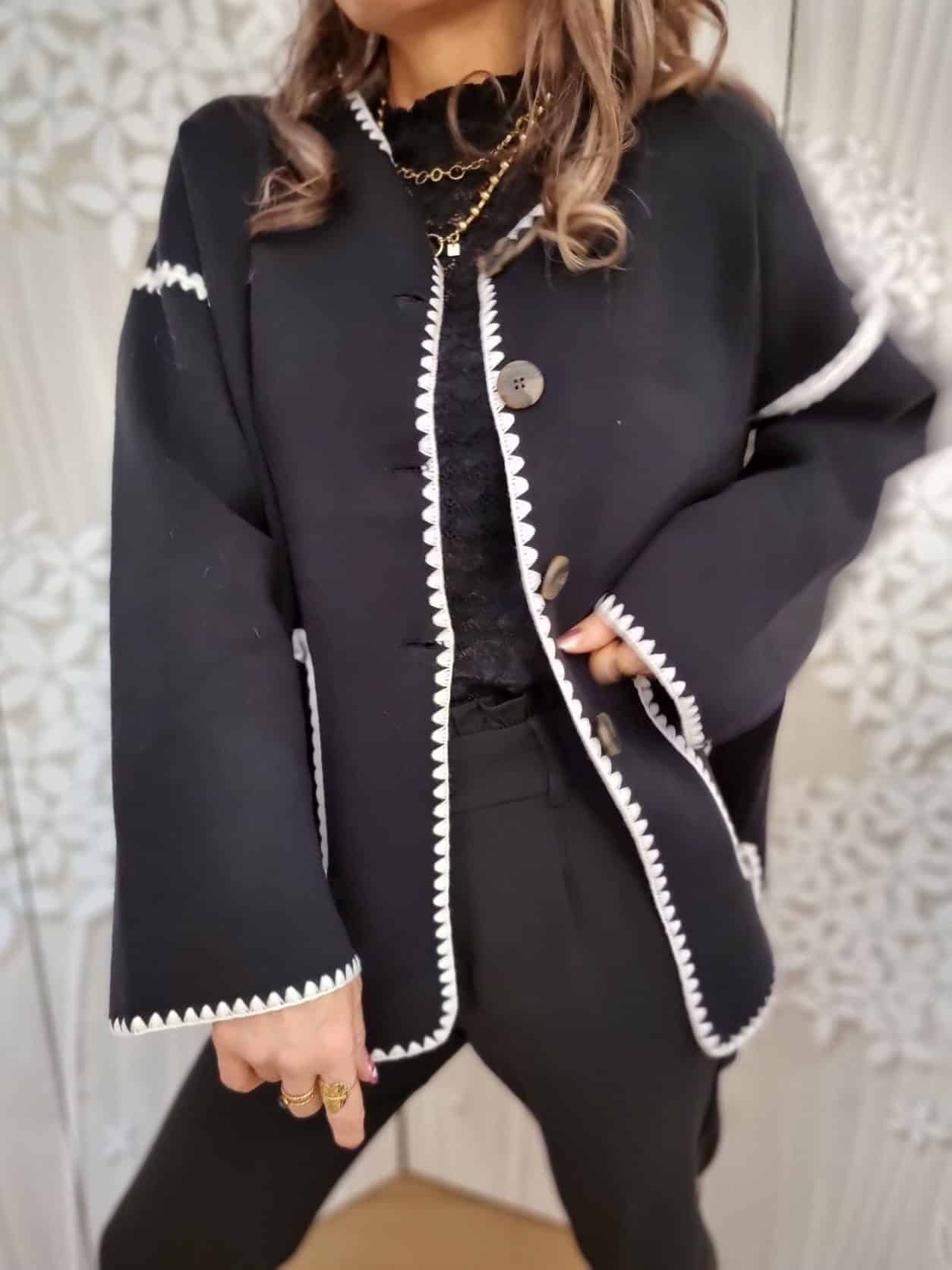 Gilet/Veste Lily🤎Noir – Image 2
