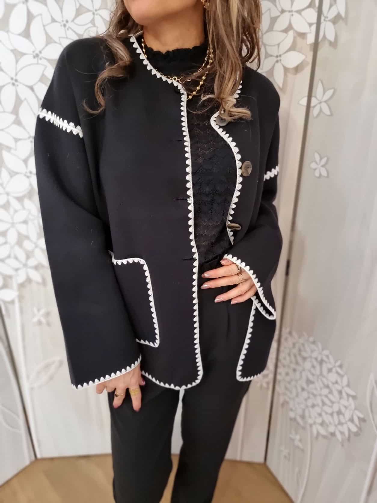 Gilet/Veste Lily🤎Noir – Image 6