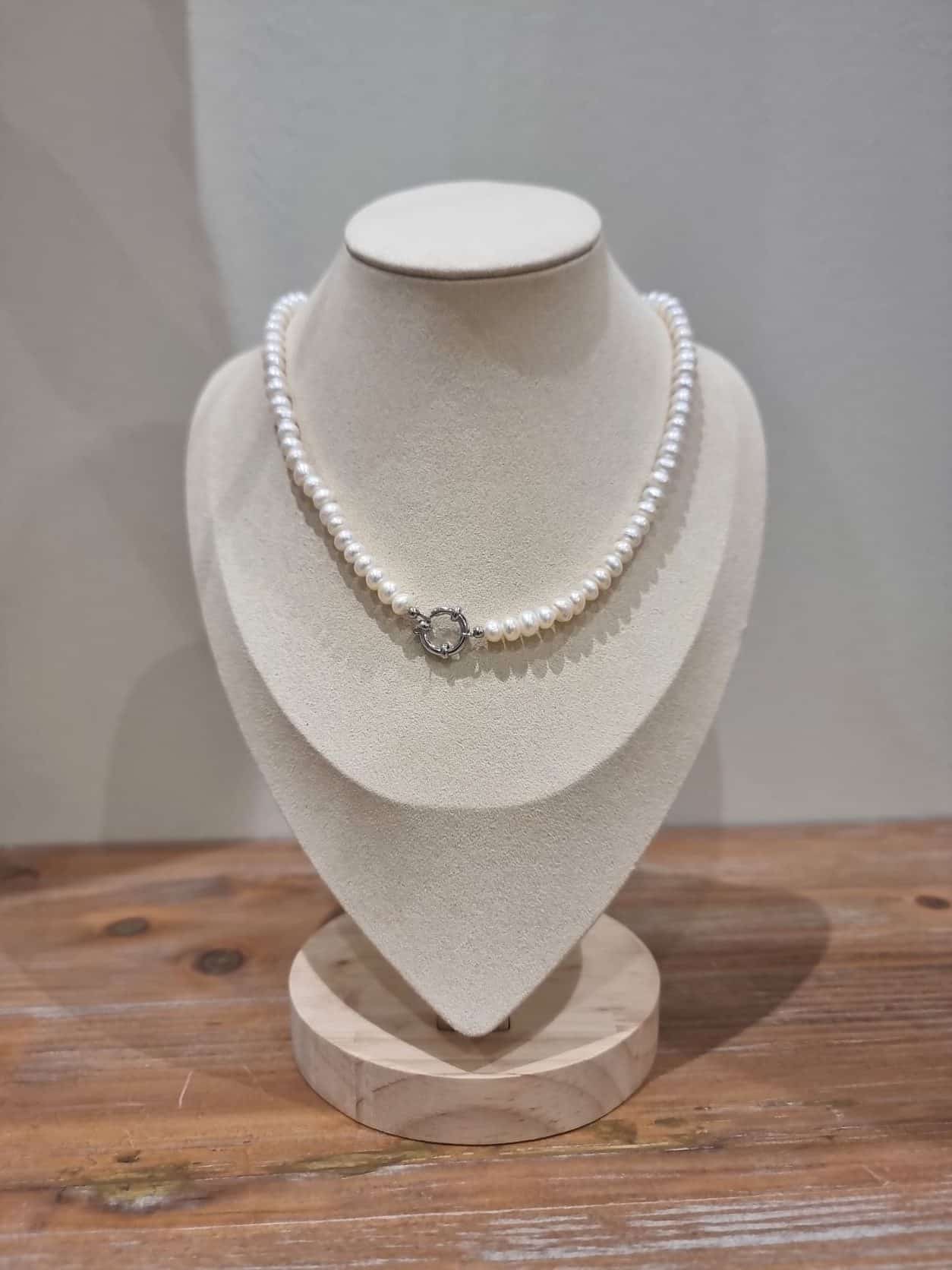 Collier ras cou Anneau