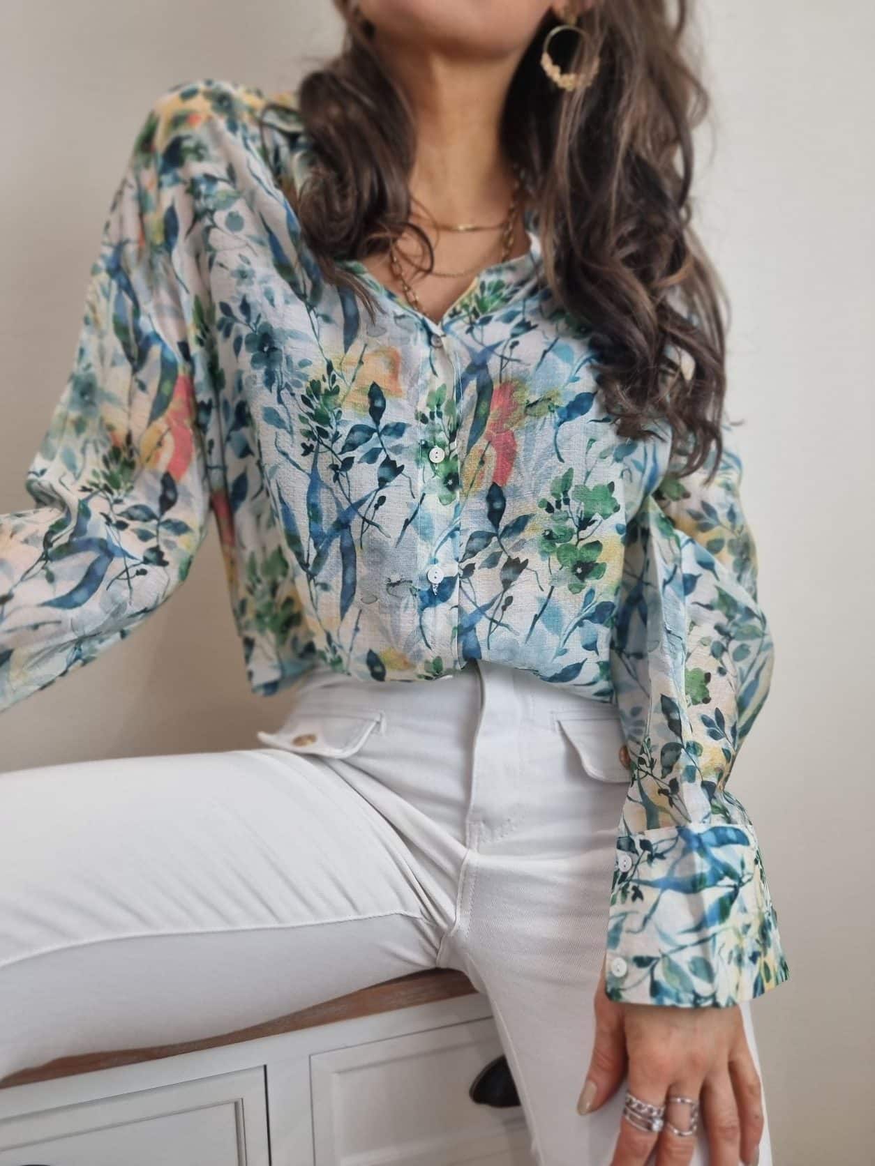 Chemise Capucine 🌸Verte – Image 2