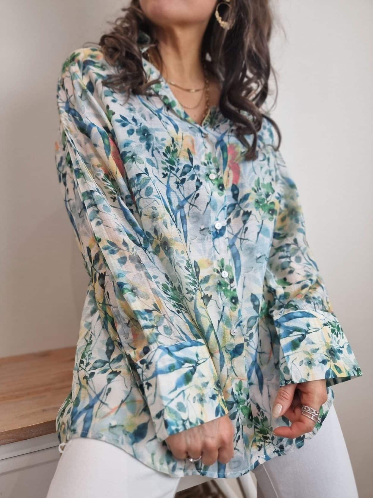 Chemise Capucine 🌸Verte – Image 5