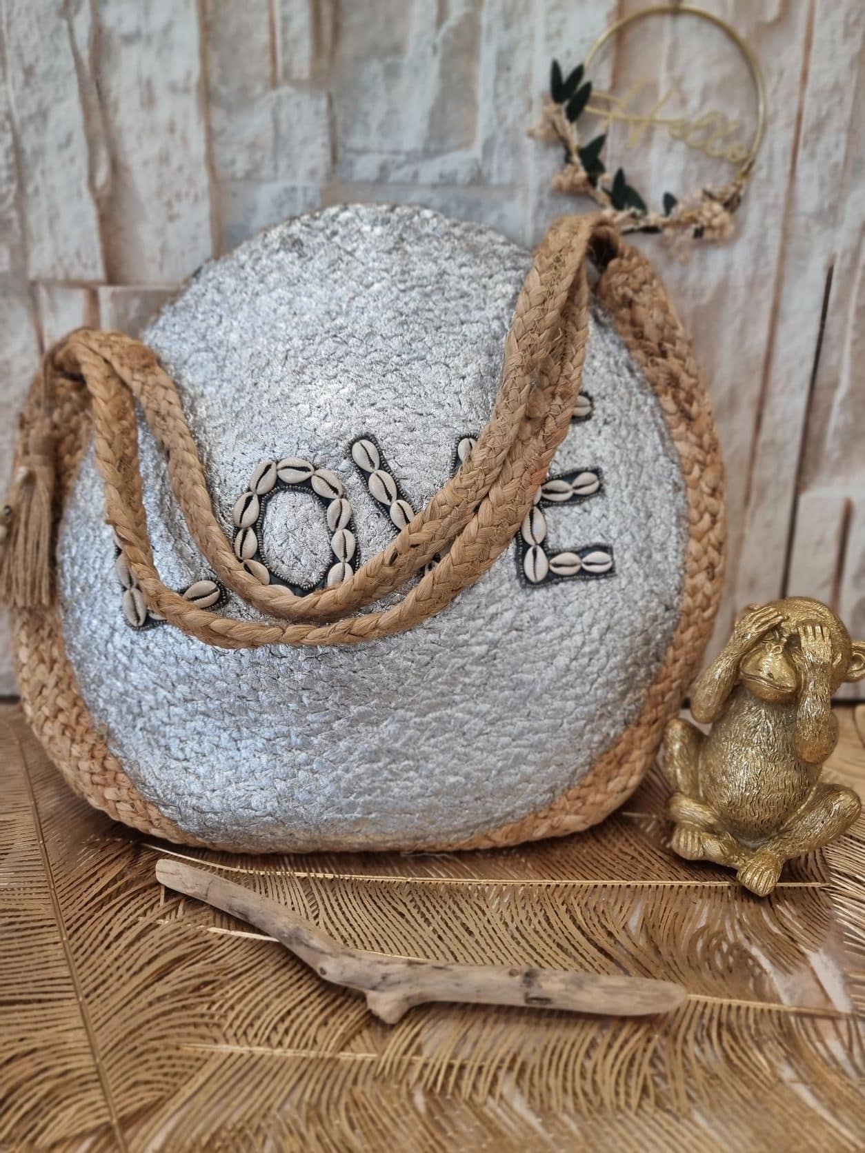 Sac Jute Love 💖 – Image 2
