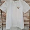 Tee Shirt Blanc Coeur 🧡