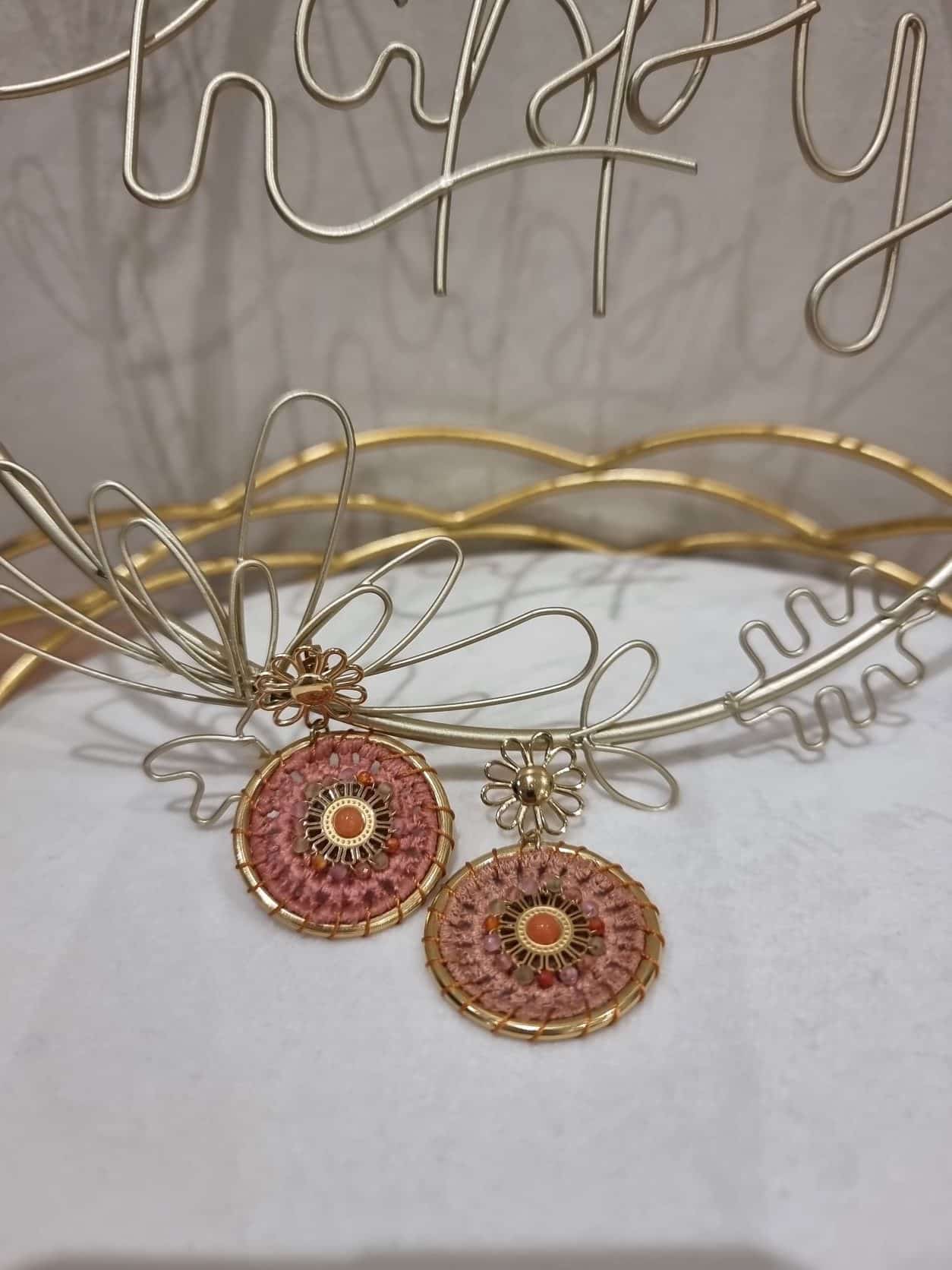 Boucles Oxana roses 💕