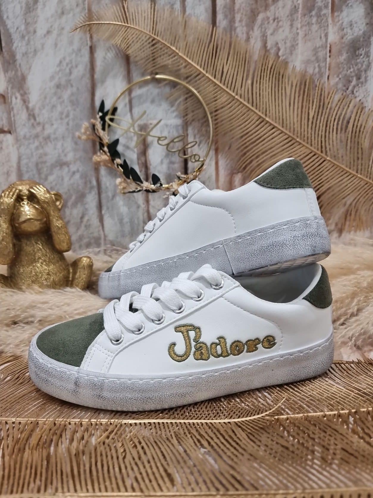 Baskets J'adore kaki 🥰 – Image 3