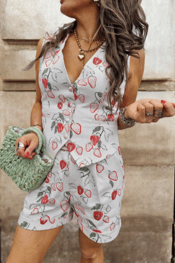Alternative view of Gilet sans manche Fraise 🍓