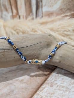 Collier Bandana Bleu