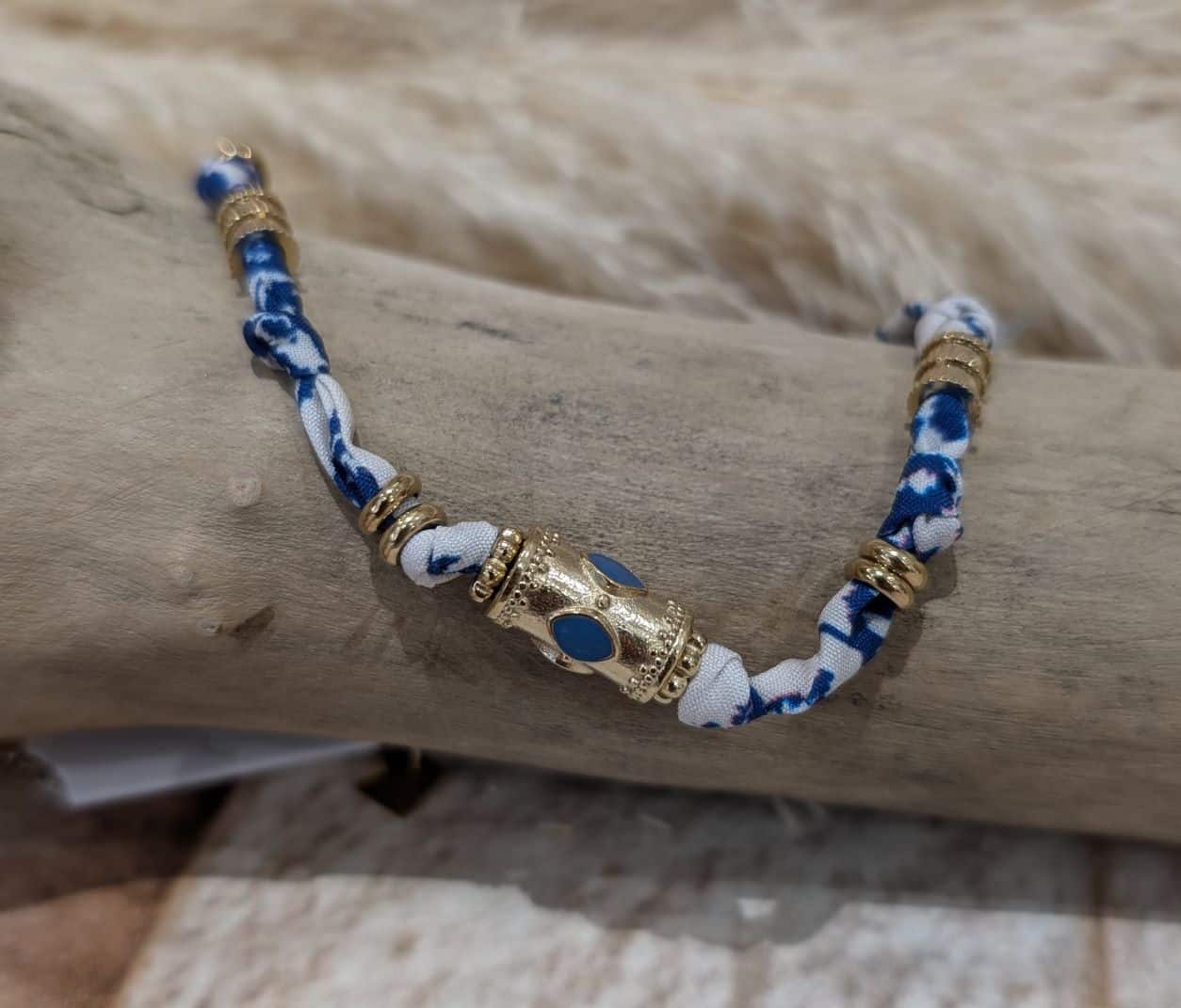Collier Bandana Bleu – Image 3