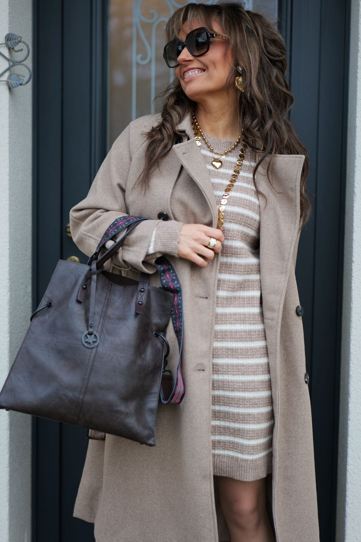 Robe 🧶marinière Salomé beige🟫 – Image 7