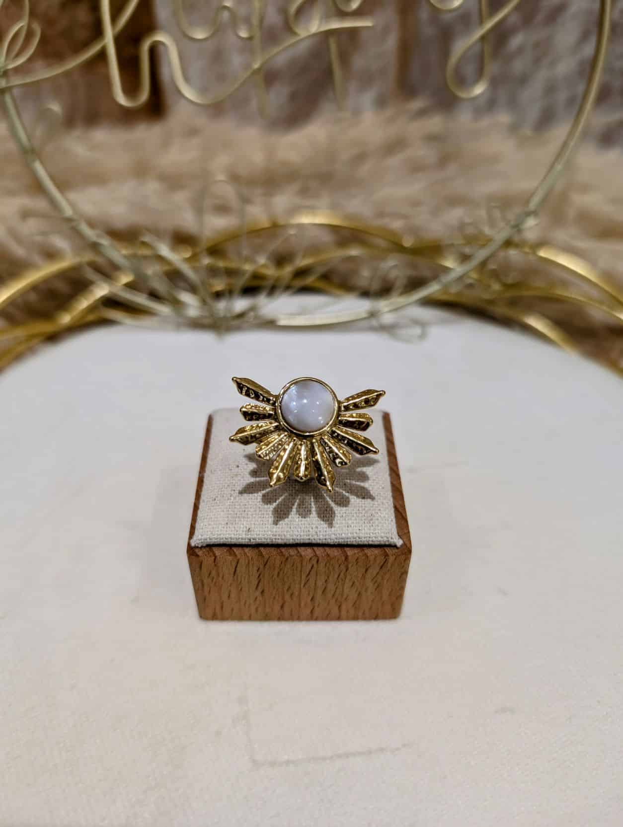 Bague Demi Fleur Perle - Image 2