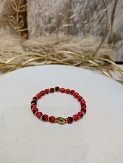 Bracelet Perles Rouges