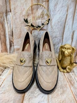 Alternative view of Mocassins Cœur Beige