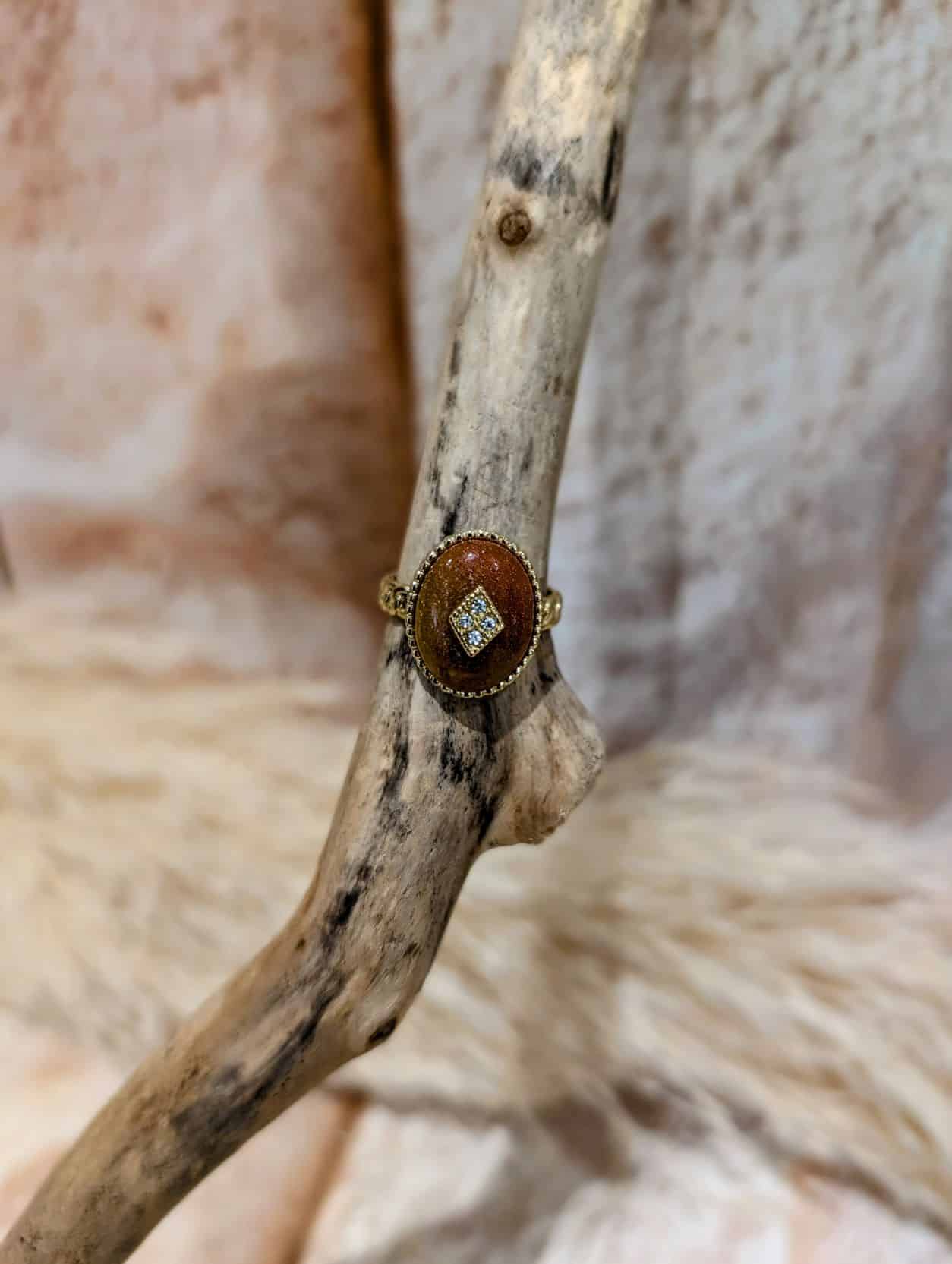 Bague Aventurine Orange