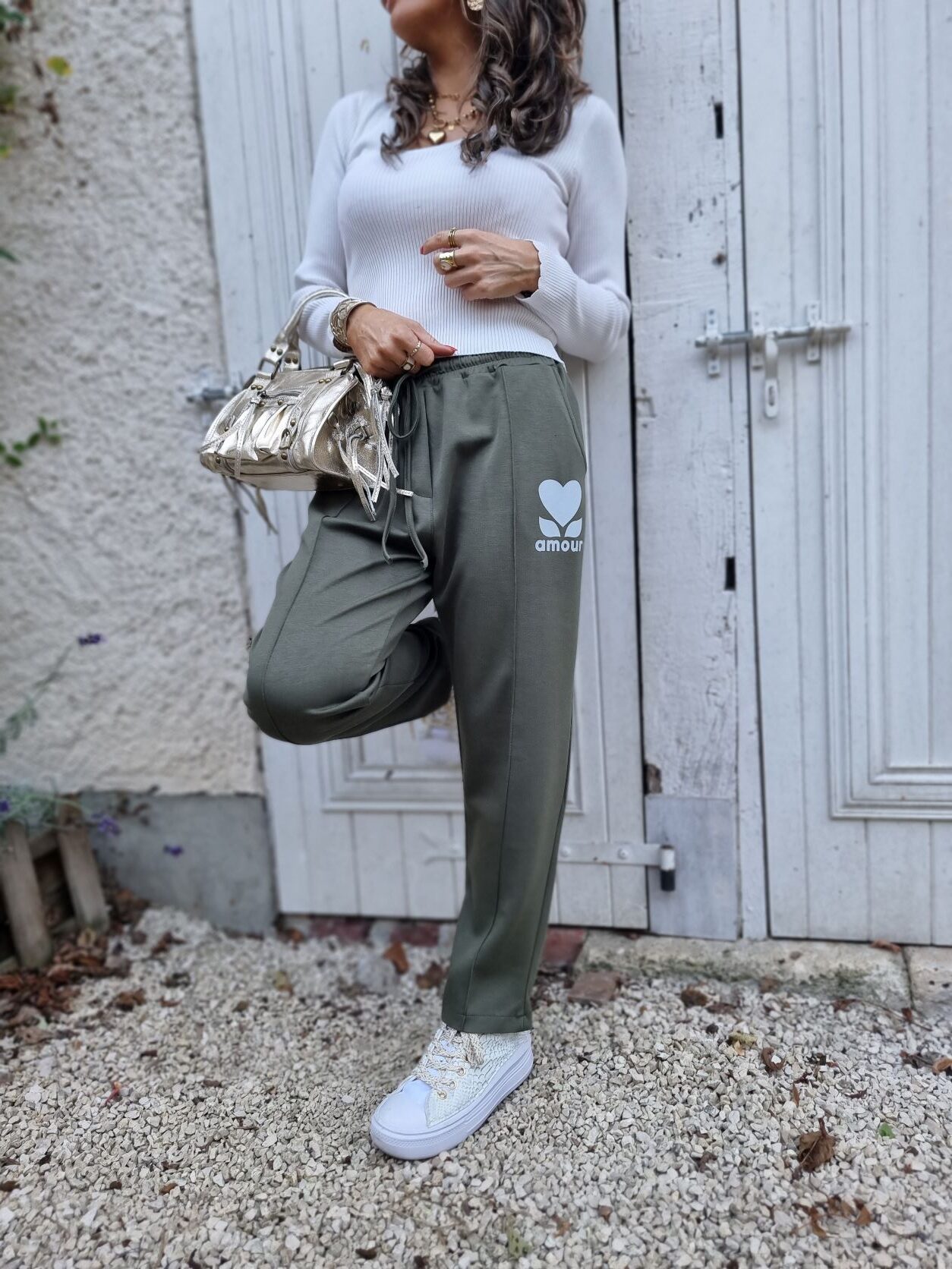 Jogg vert Amour – Image 3