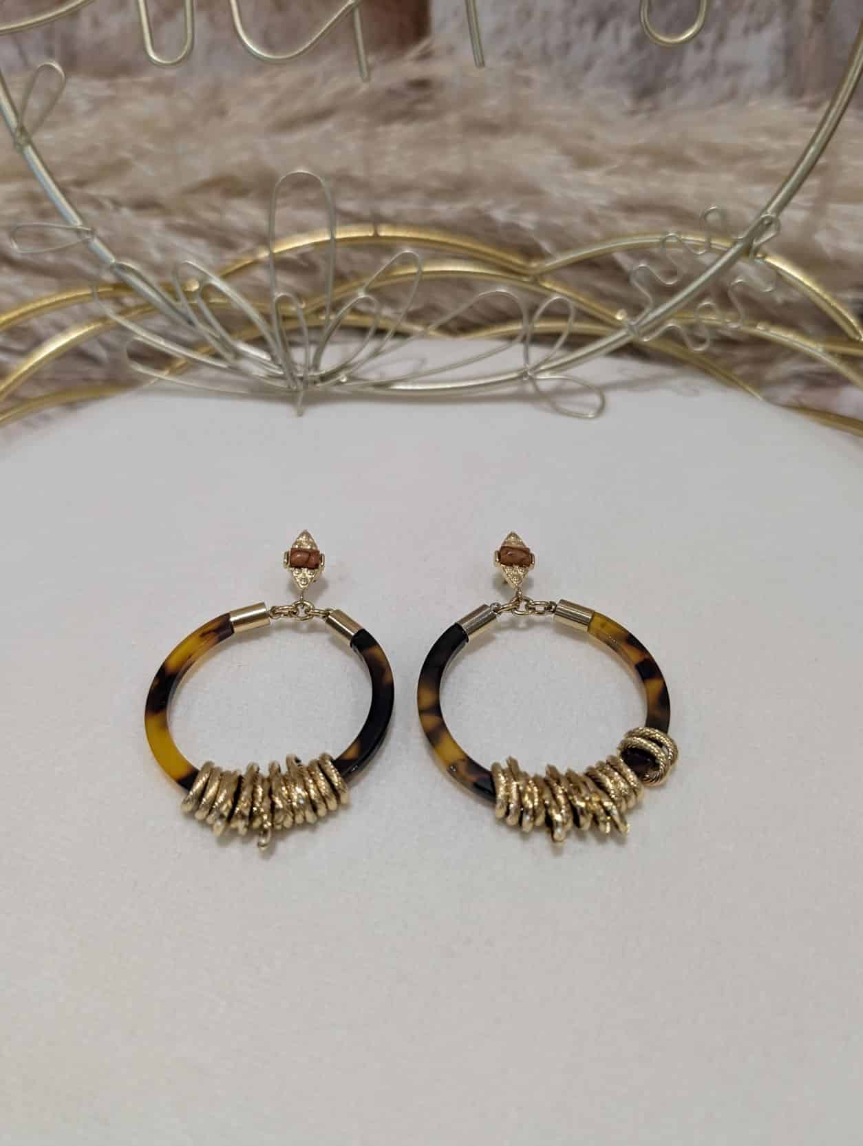 Boucles Pierre Cercle Léopard