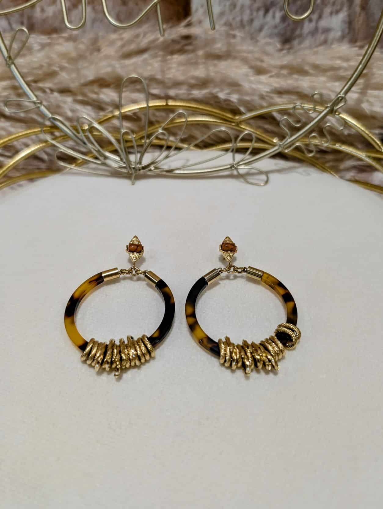 Boucles Pierre Cercle Léopard - Image 3