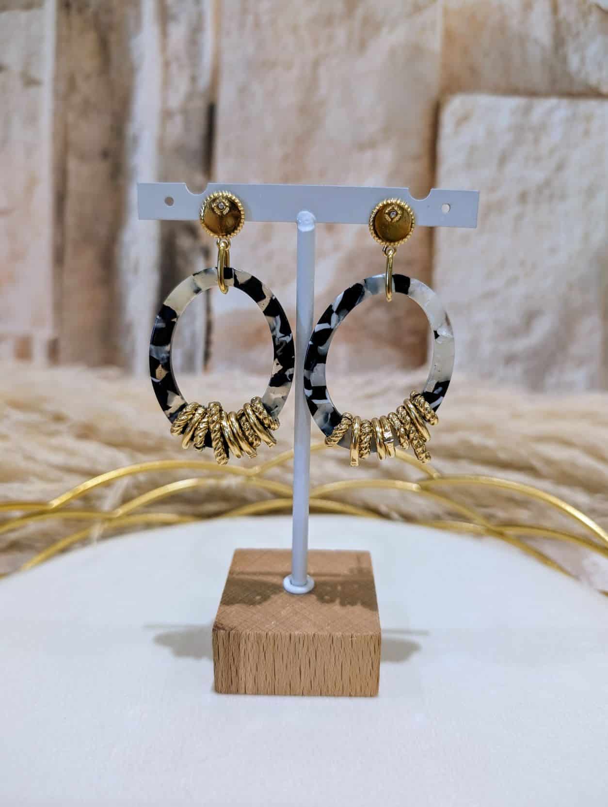 Boucles Léopard Gris – Image 2