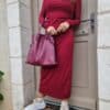 Robe bordeaux Indra