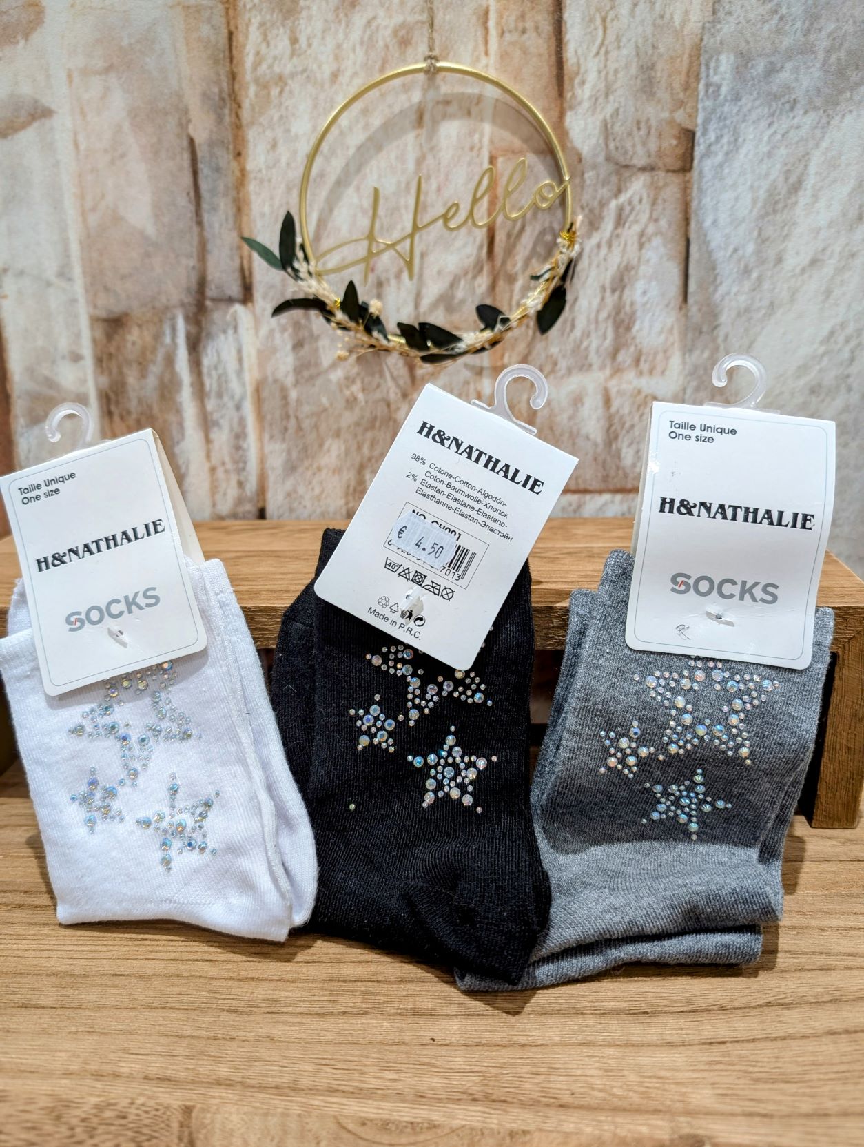 Chaussettes Etoiles Strass