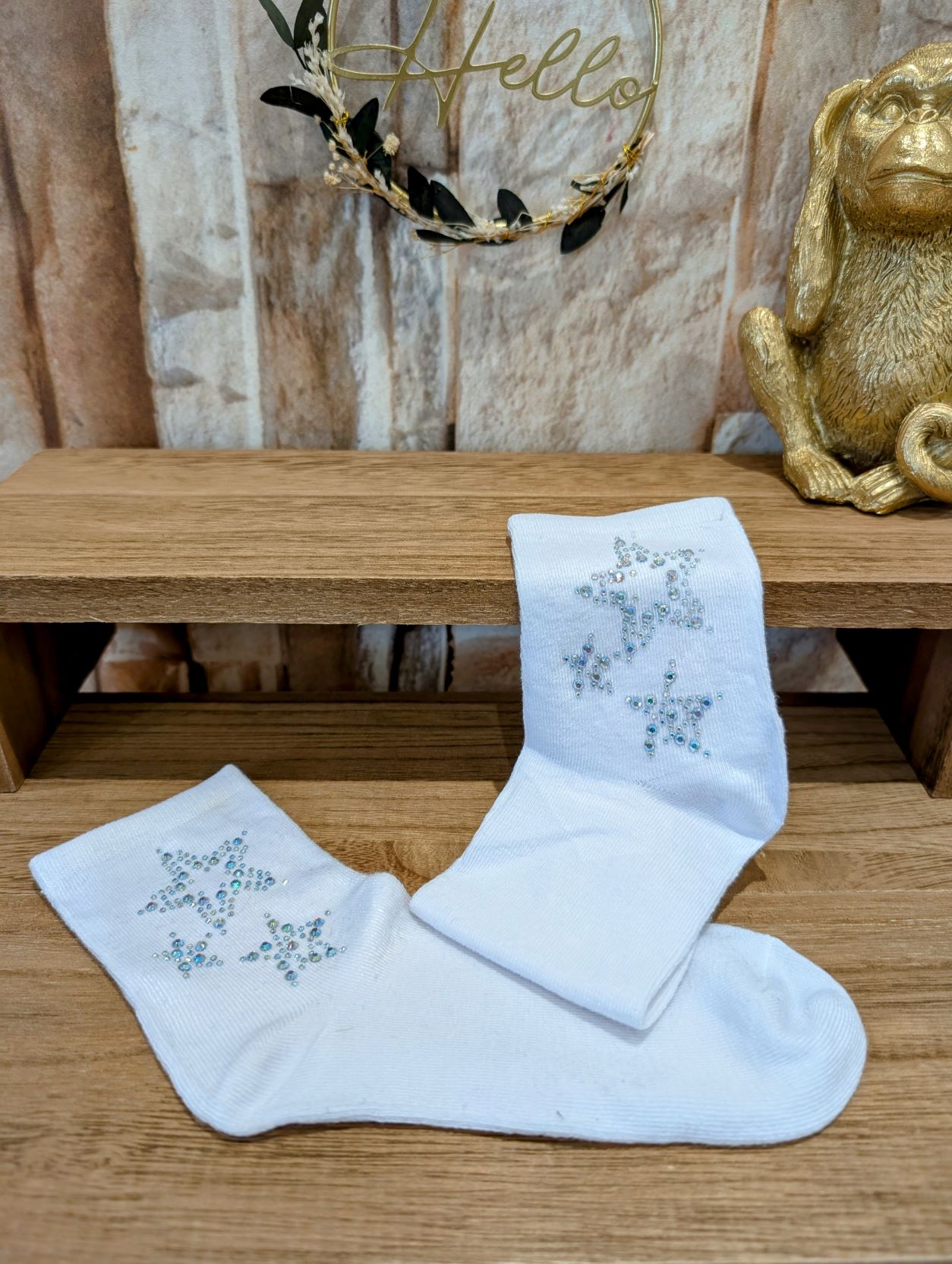 Chaussettes Etoiles Strass – Image 2