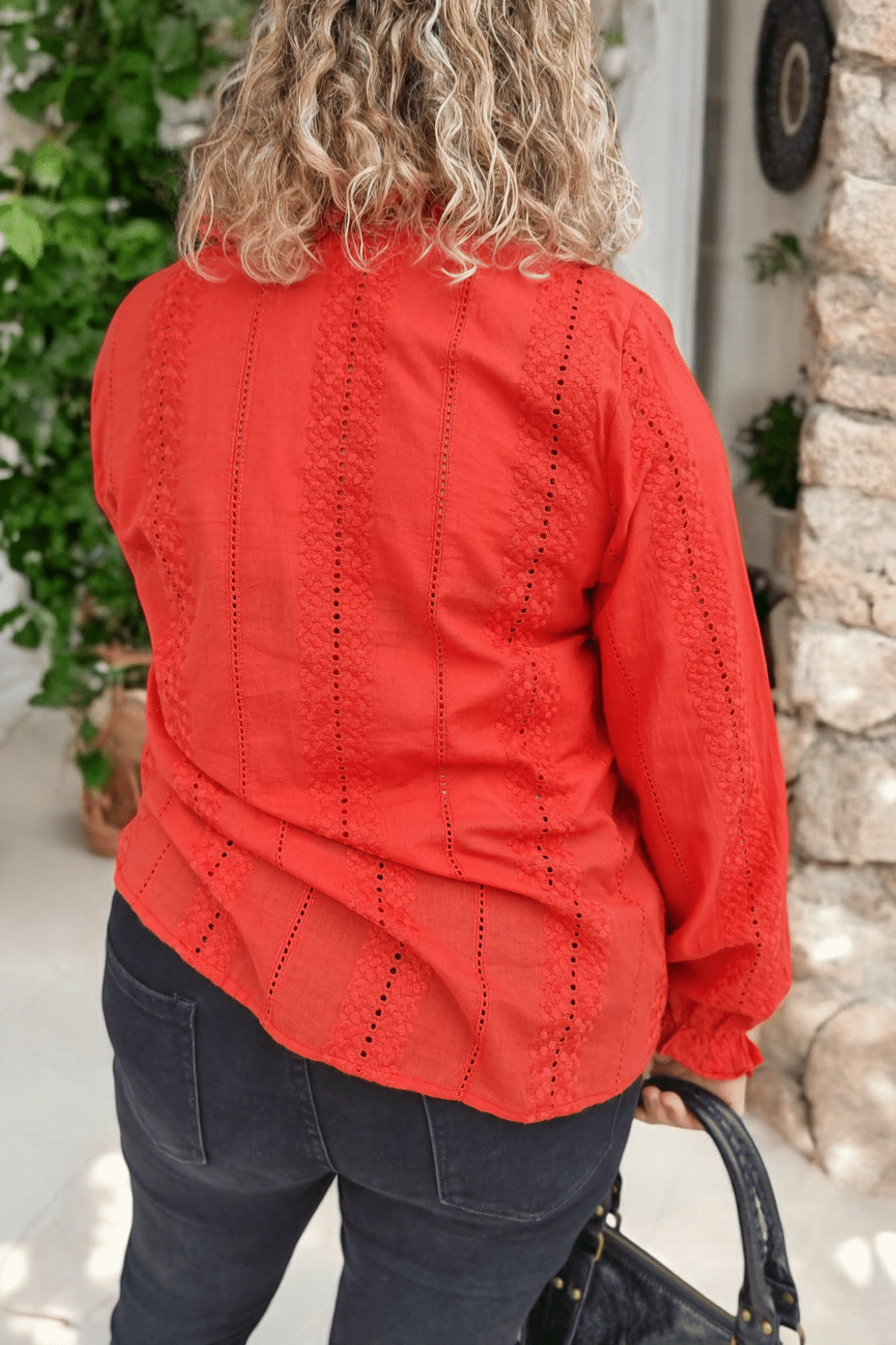 Chemise Brodée Terracotta - Image 5