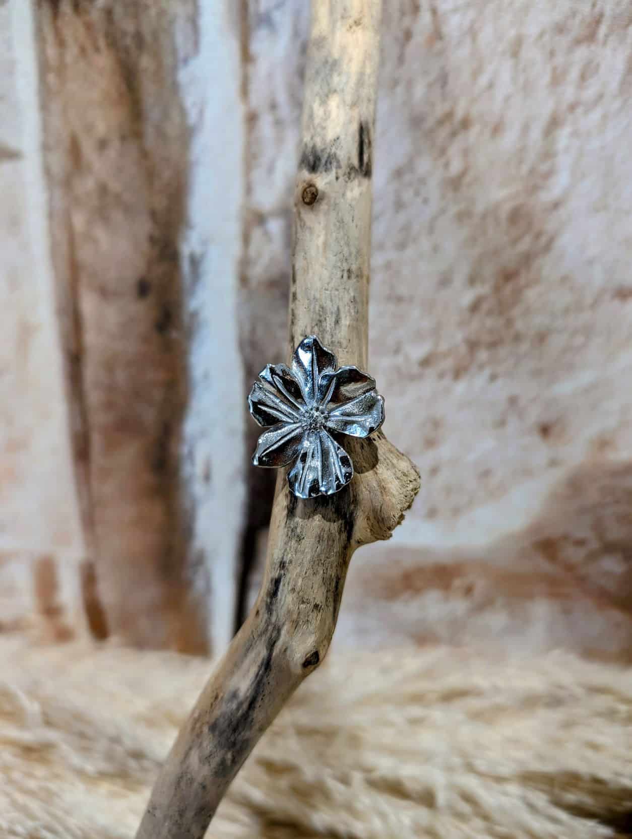 Bague Fleur Argenté
