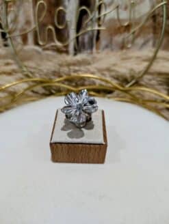 Alternative view of Bague Fleur Argenté