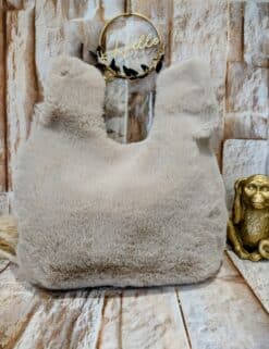 Sac Fourrure Beige
