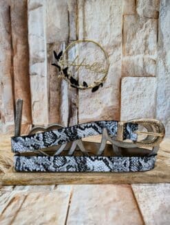 Alternative view of Ceinture Reptile Blanche