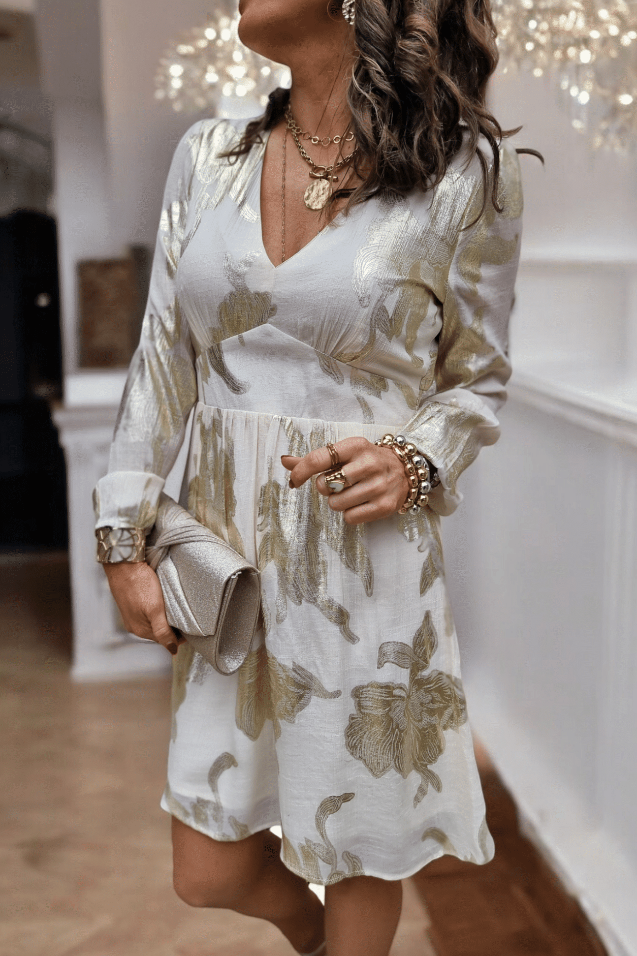Robe dorée Mélodie - Image 3