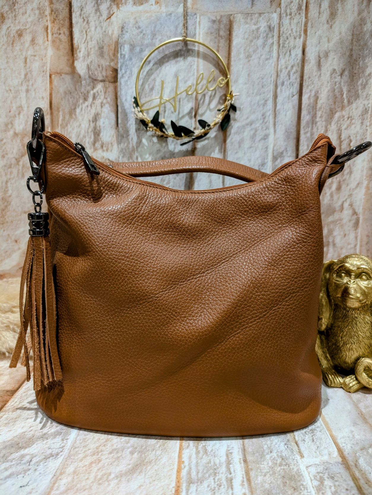Sac Cuir Camello