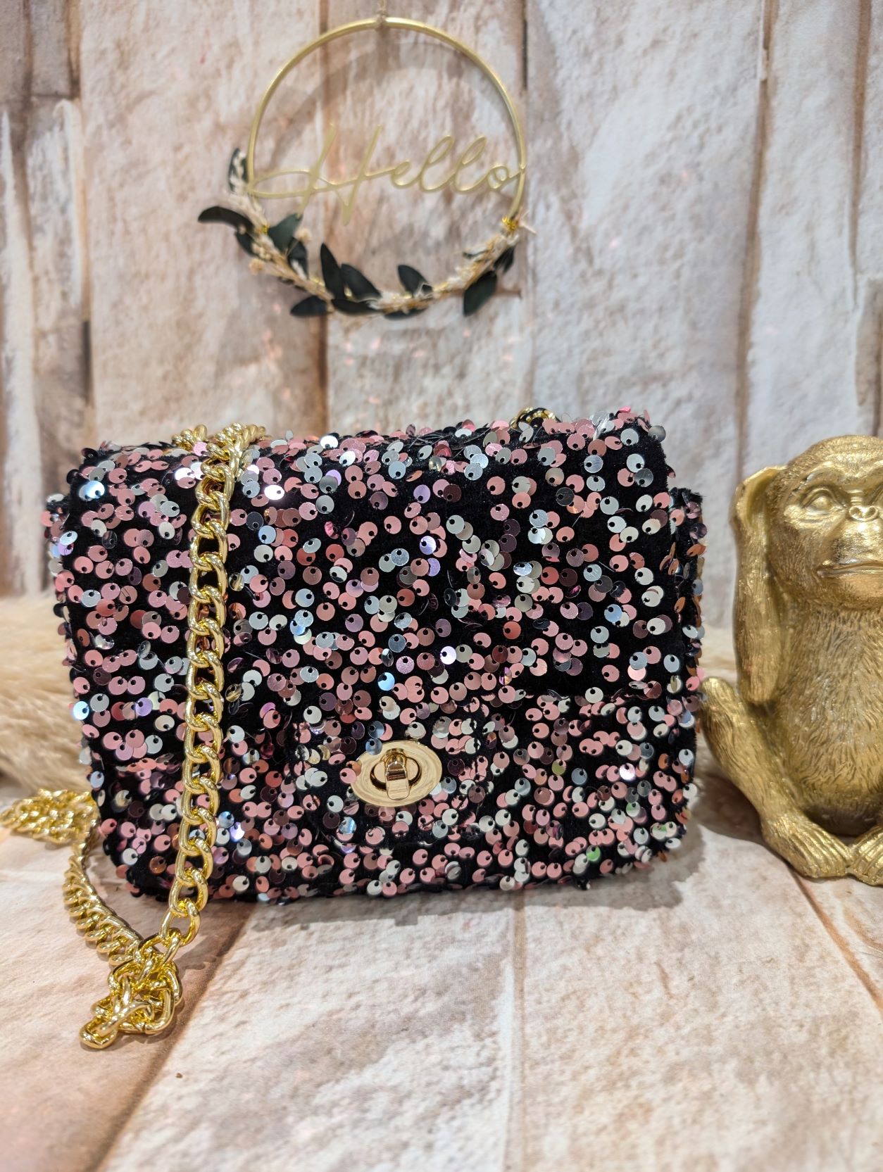 Sac Sequin Rose