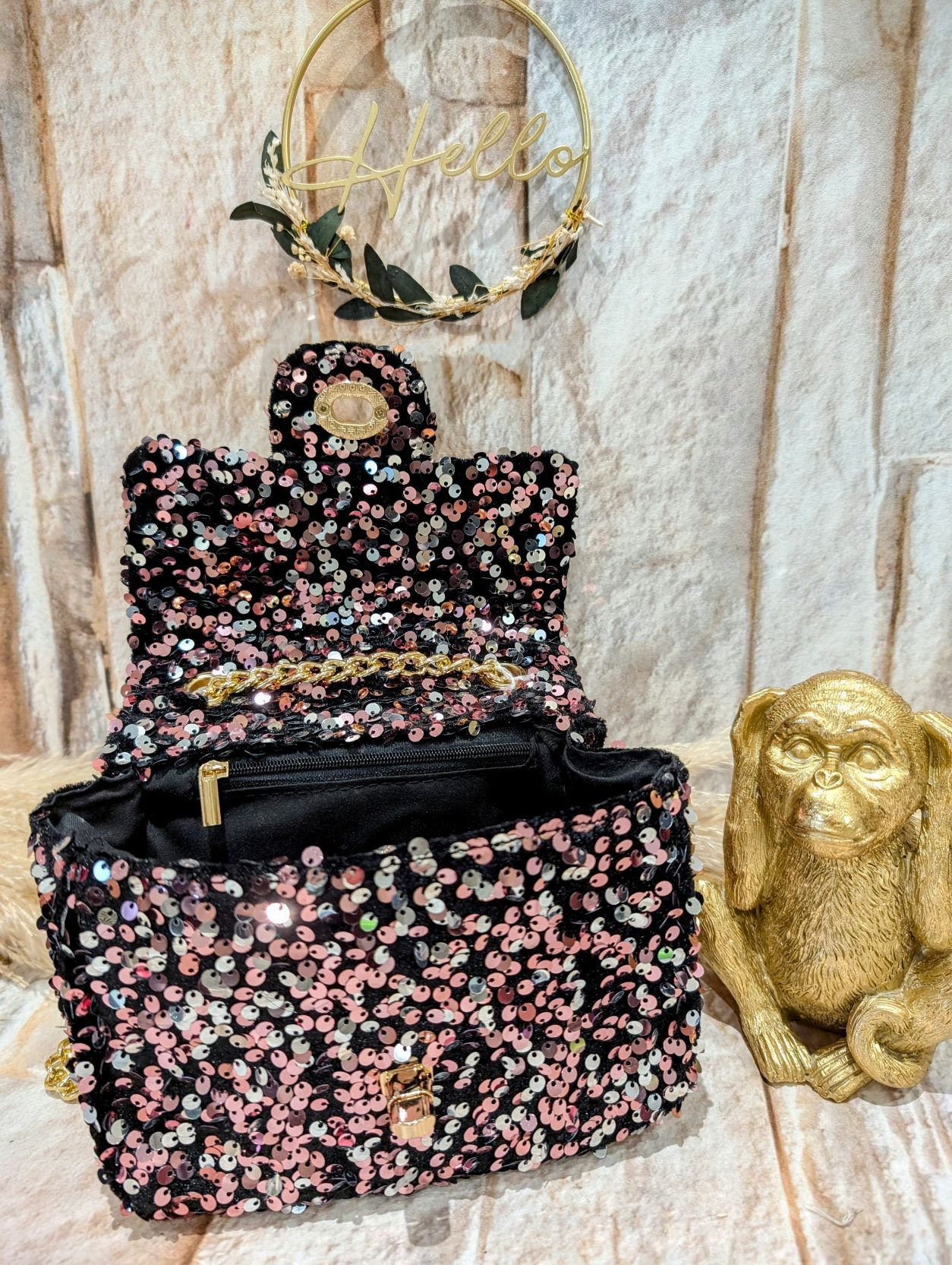 Sac Sequin Rose – Image 3