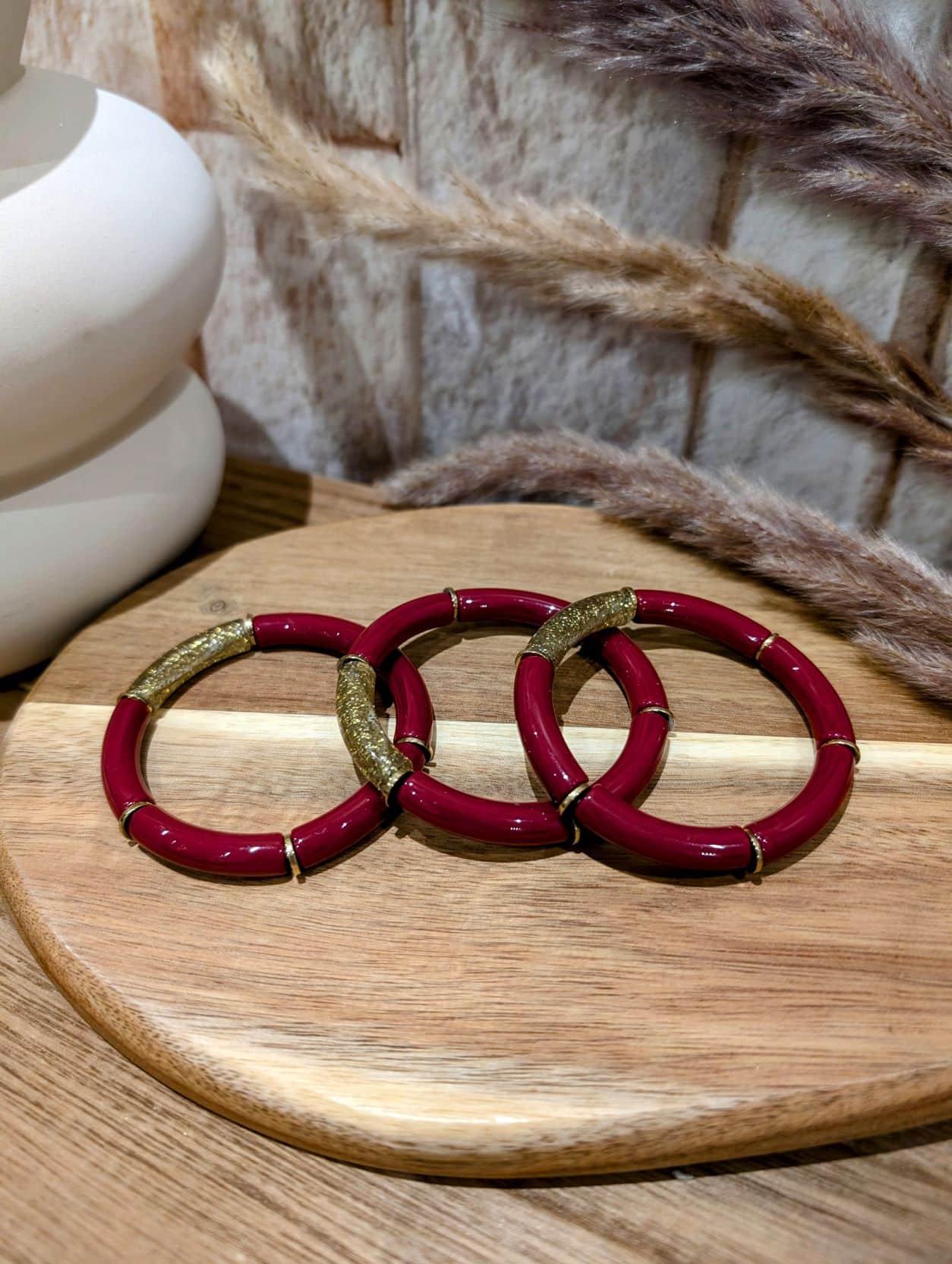 Bracelet Amaya Bordeaux