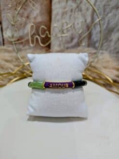 Alternative view of Bracelet Amour Vert/Violet