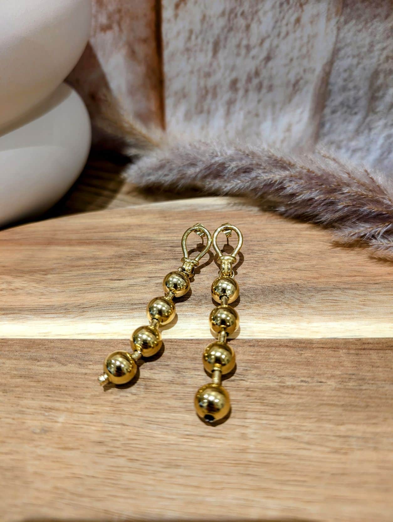 Boucles Pendantes Boules - Image 3