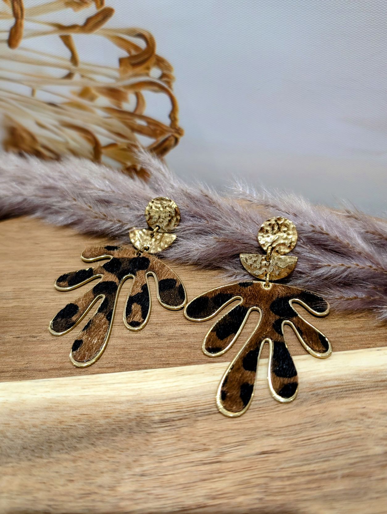 Boucles Léopard Choco