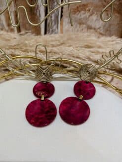 Boucles Pastilles Rouge