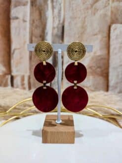 Alternative view of Boucles Pastilles Rouge