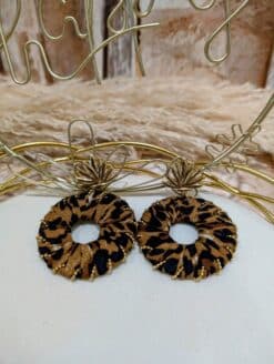 Boucles Tissu Léopard