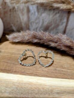 Boucles Cœur Strass