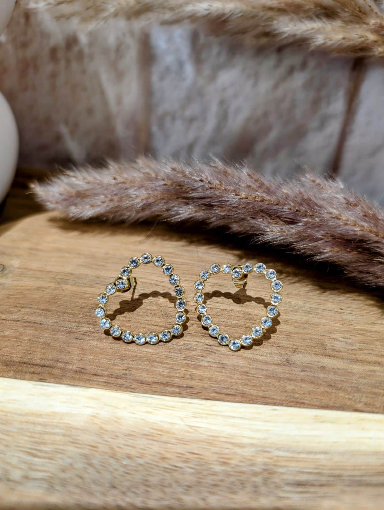 Boucles Cœur Strass
