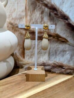 Boucles Gouttes Beiges