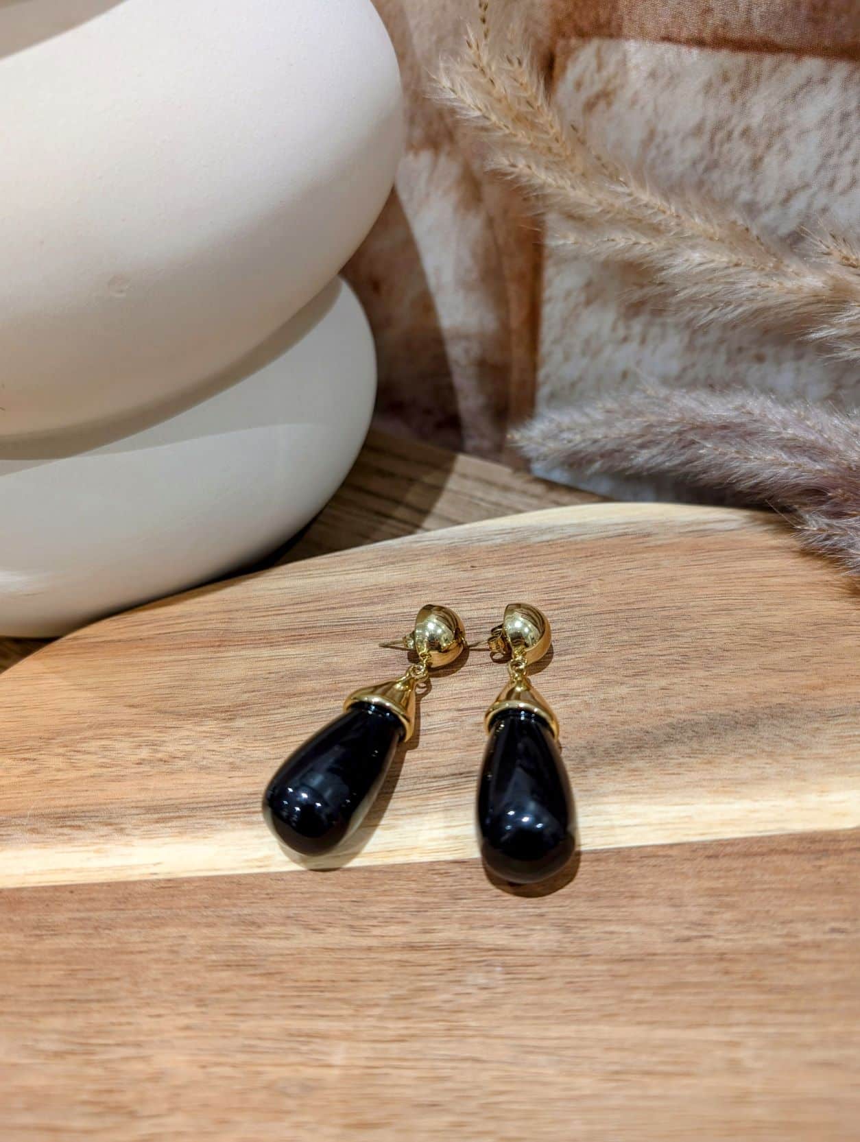 Boucles Gouttes Noires – Image 2