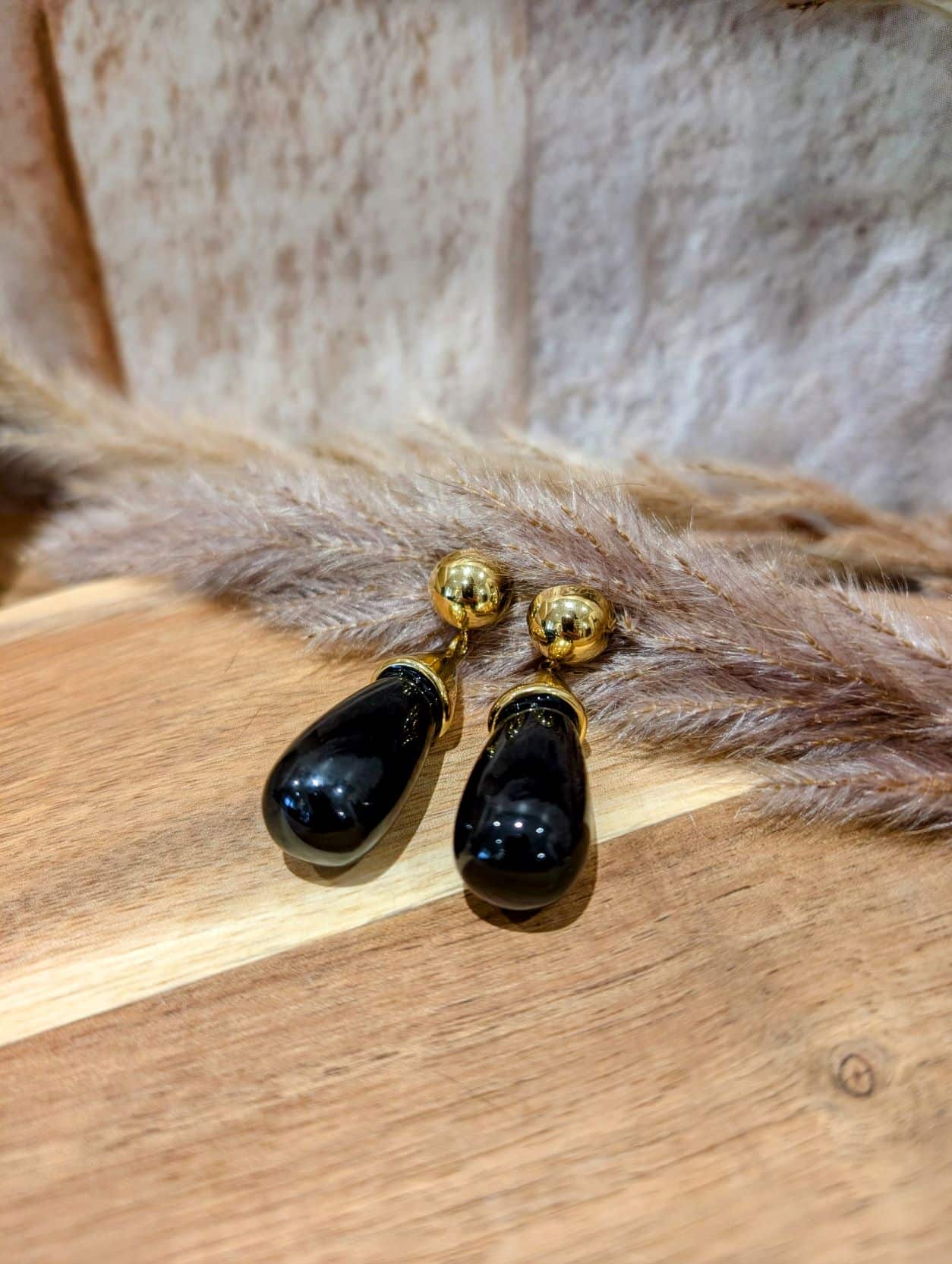 Boucles Gouttes Noires – Image 3